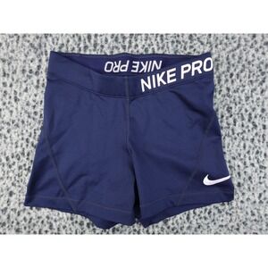 Nike Pro Dri-FIT Womens XS Navy Blue 3 Inch Compression Shorts 897820-419
